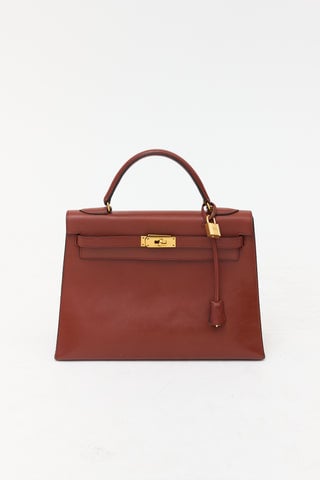 Vintage Sienne Verso Box Sellier 32 Bag