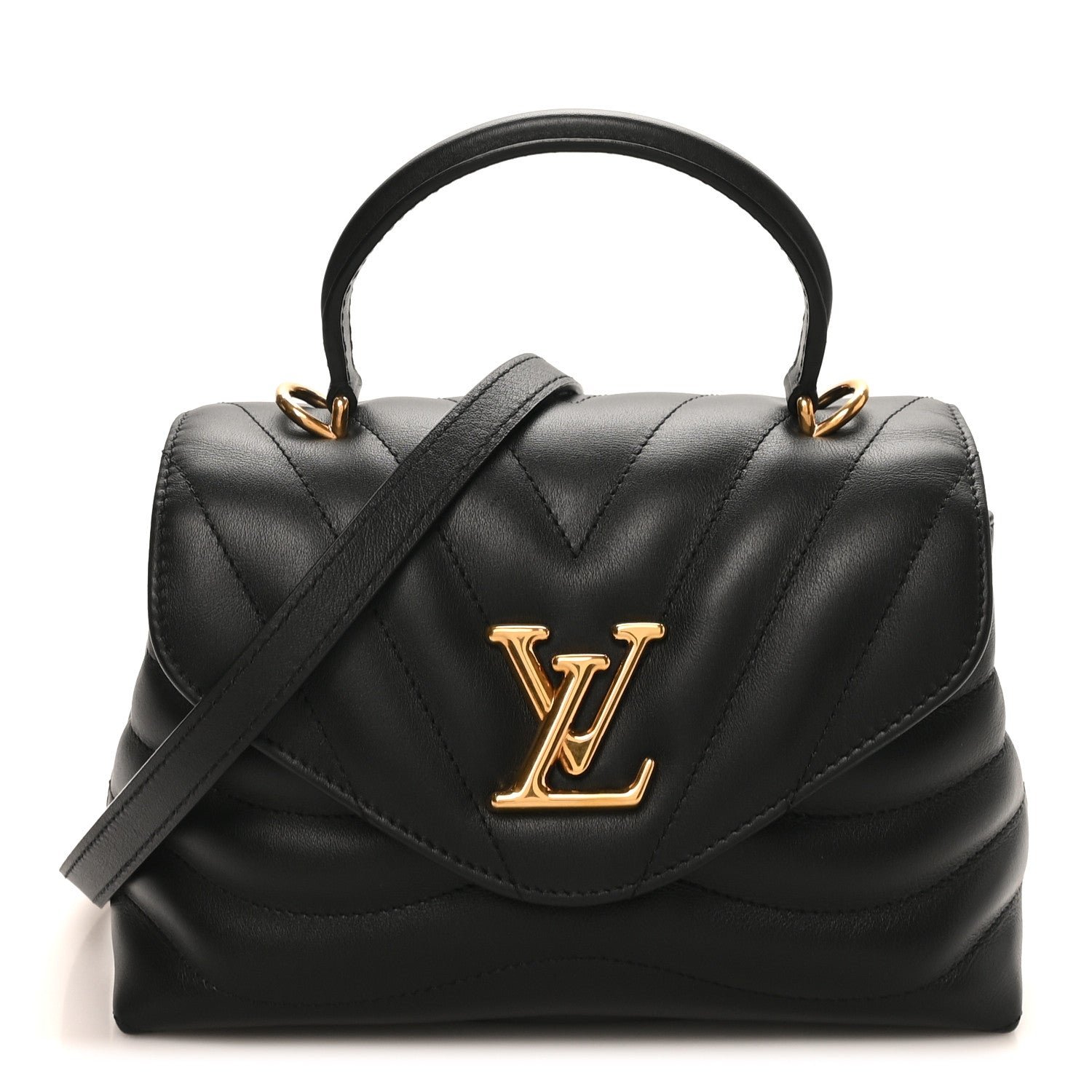 Louis Vuitton Calfskin Hold Me New Wave Black