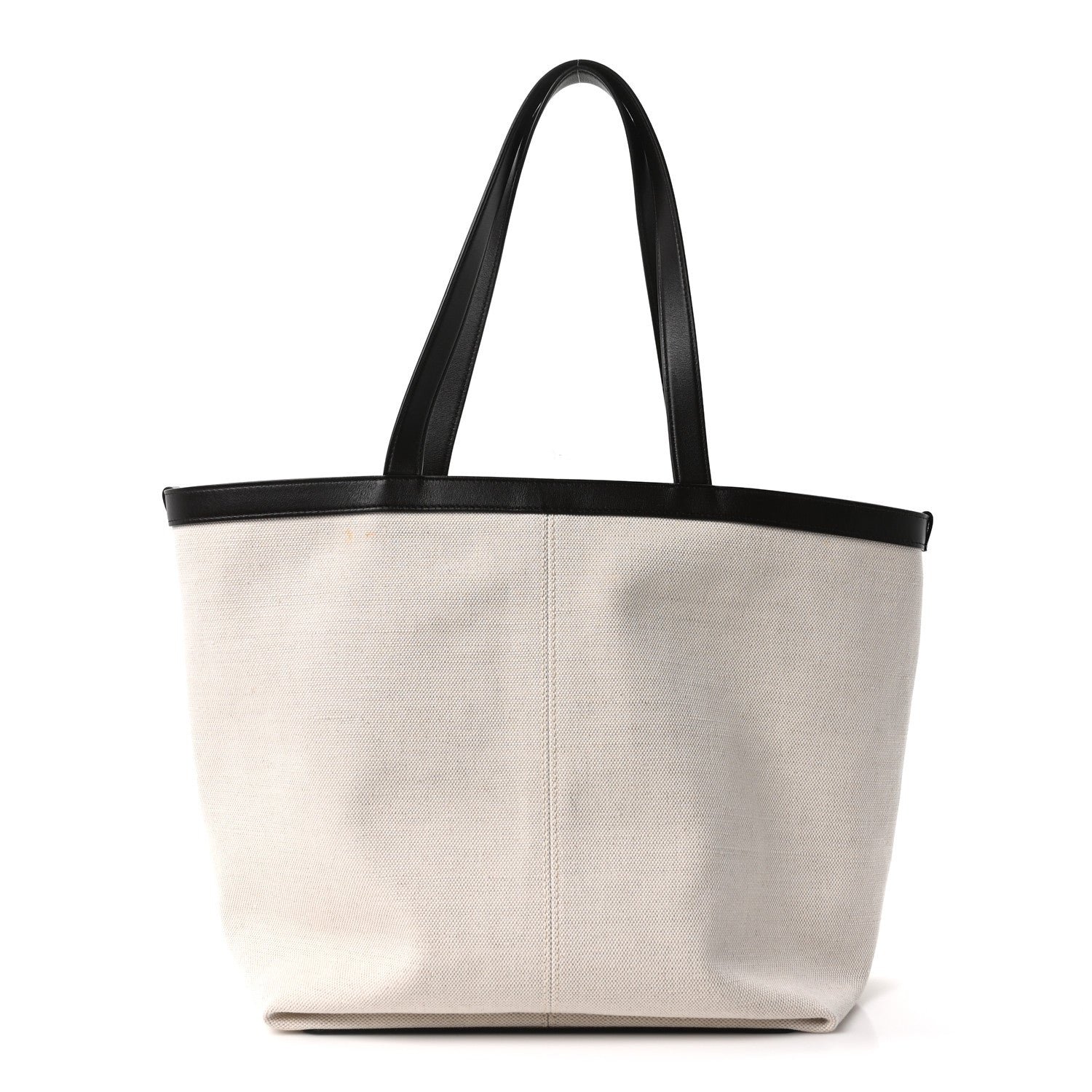 Bottega Veneta Canvas Mix Nappa Intrecciato Flip Flap Tote Natural Fondant