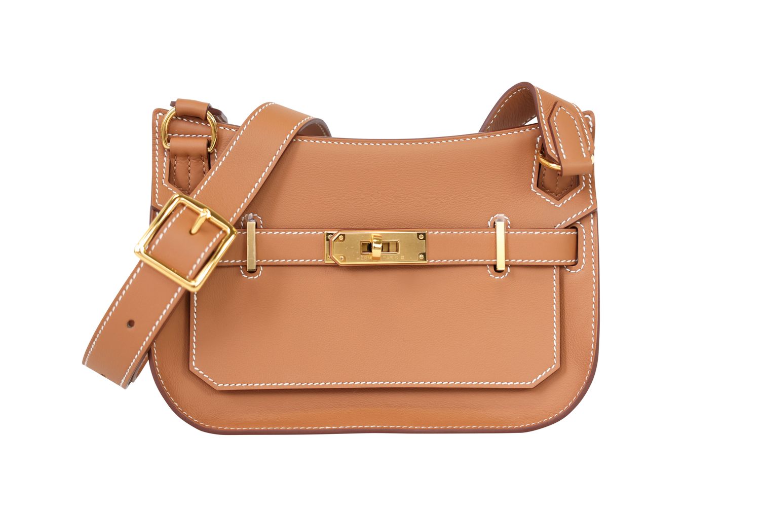 Hermes Hermes Jypsiere Mini Bag, Tan Gold Swift Calfskin and Gold Hardware, G 2026 Stamp, New in Box WA001