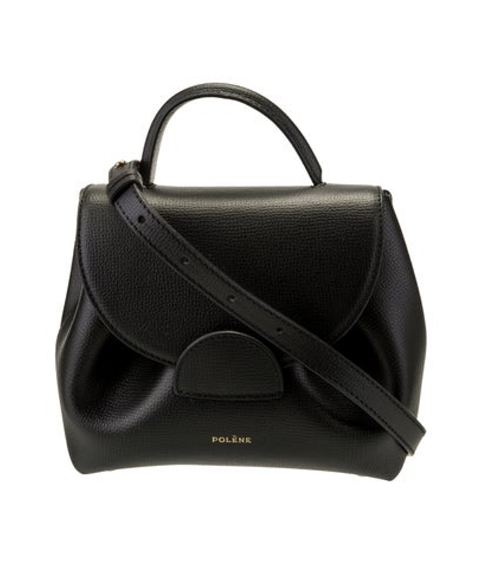 Polene Leather Top Handle Bag