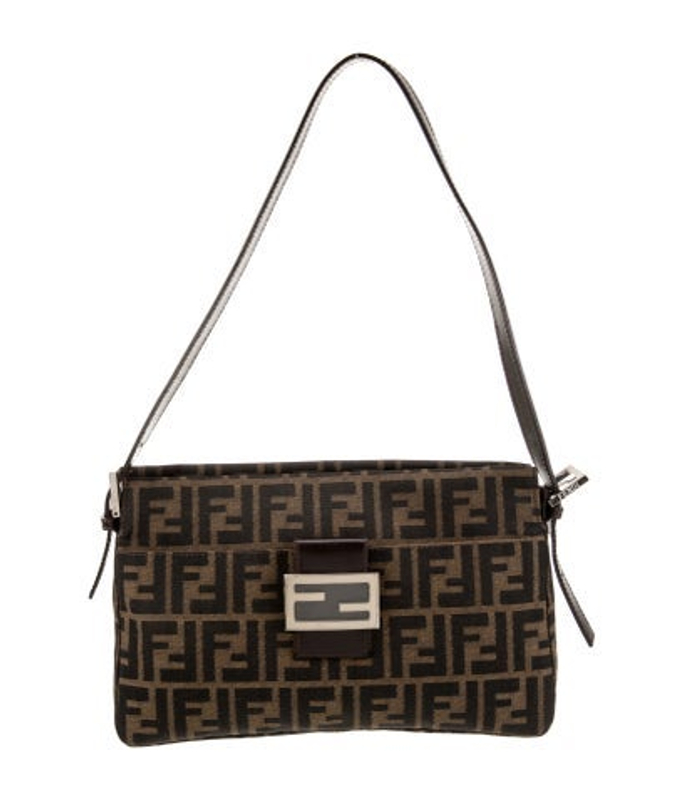 Fendi Zucca Ff Slip Pocket Hobo