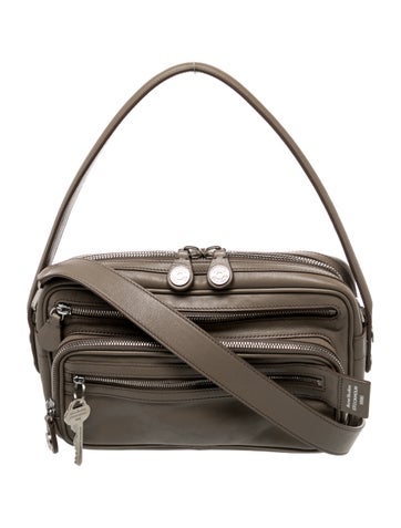 Leather Camero Party Shoulder Bag Small