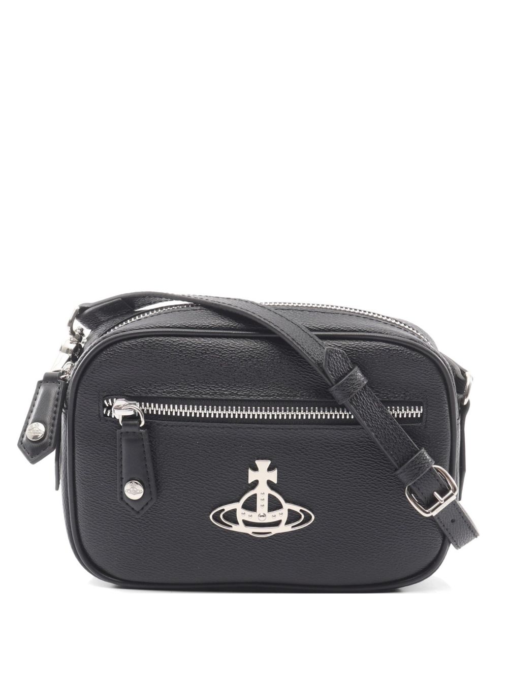Annie front zip-fastening shoulder bag