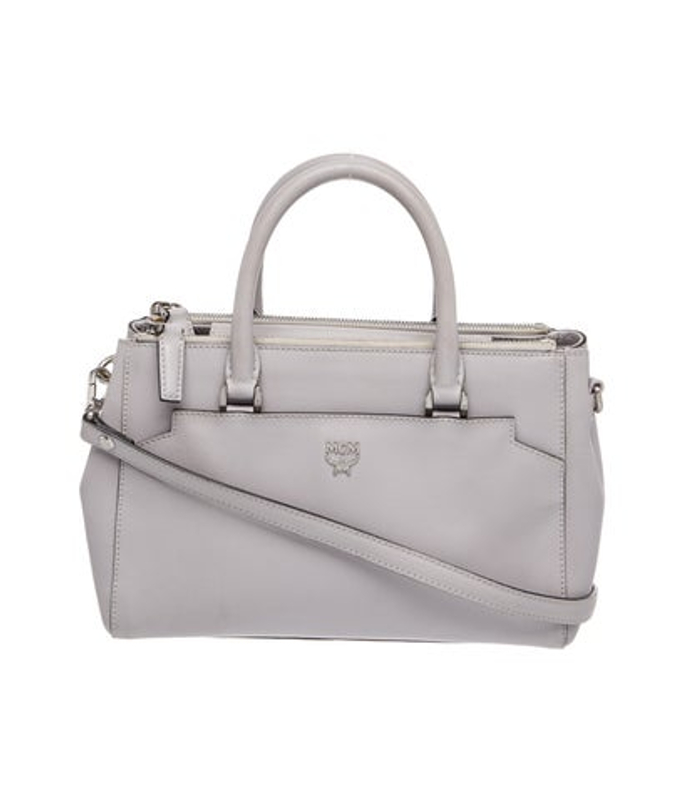 MCM Leather Top Handle Bag