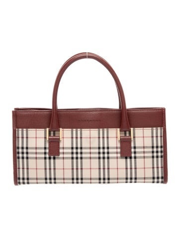 Vintage Check Top Handle Bag