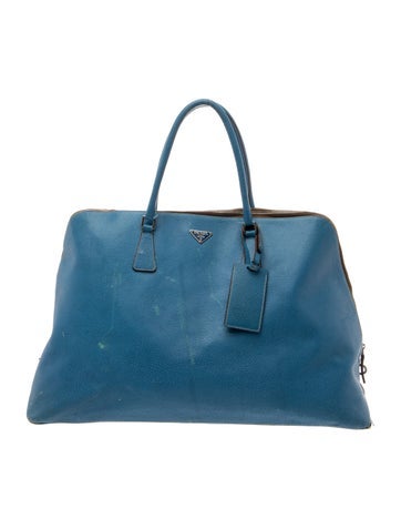 Saffiano Leather Weekender Bag