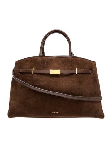 Suede Top Handle Bag