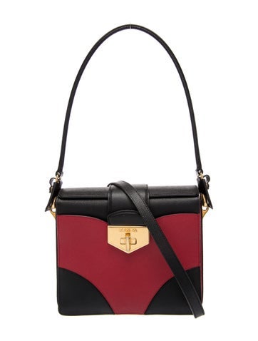 Prada Saffiano Lux Leather Top Handle Bag