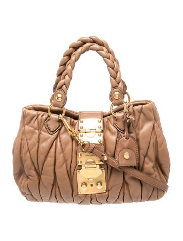 Miu Miu Leather Tote