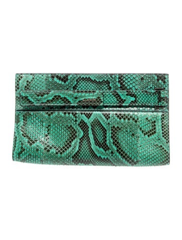 Embossed Leather Clutch w/ Tags