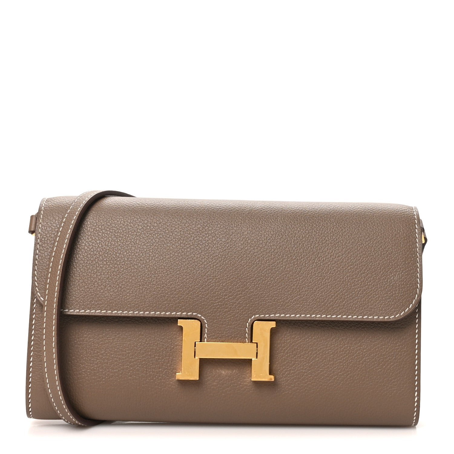 Hermes Evercolor Constance Wallet To Go Etoupe