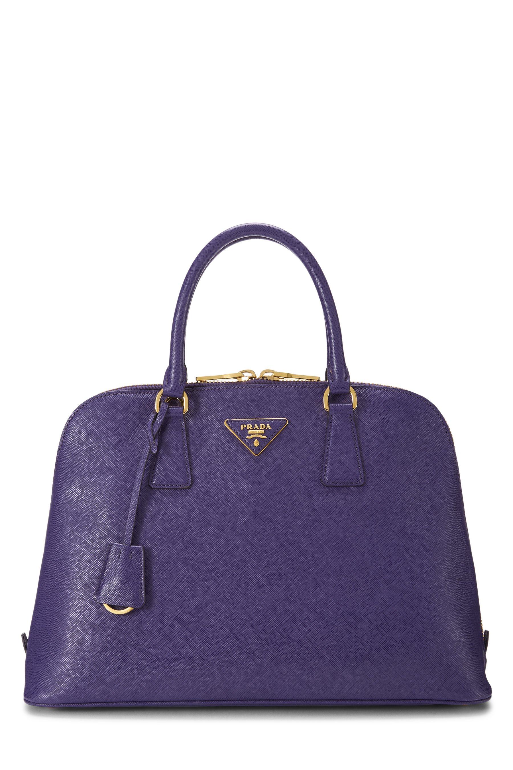 Purple Saffiano Promenade Medium