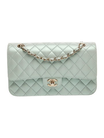 Medium Iridescent Classic Double Flap Bag