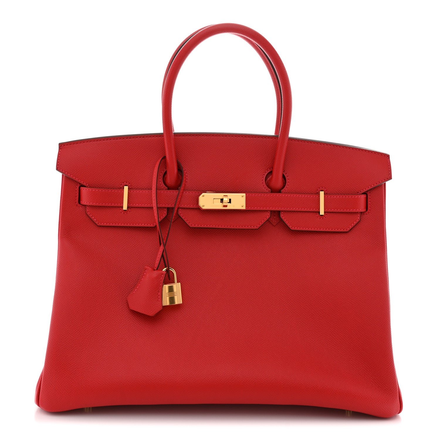 Hermes Epsom Birkin 35 Rouge Casaque