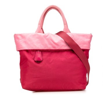 Nylon Tessuto Reversible Satchel