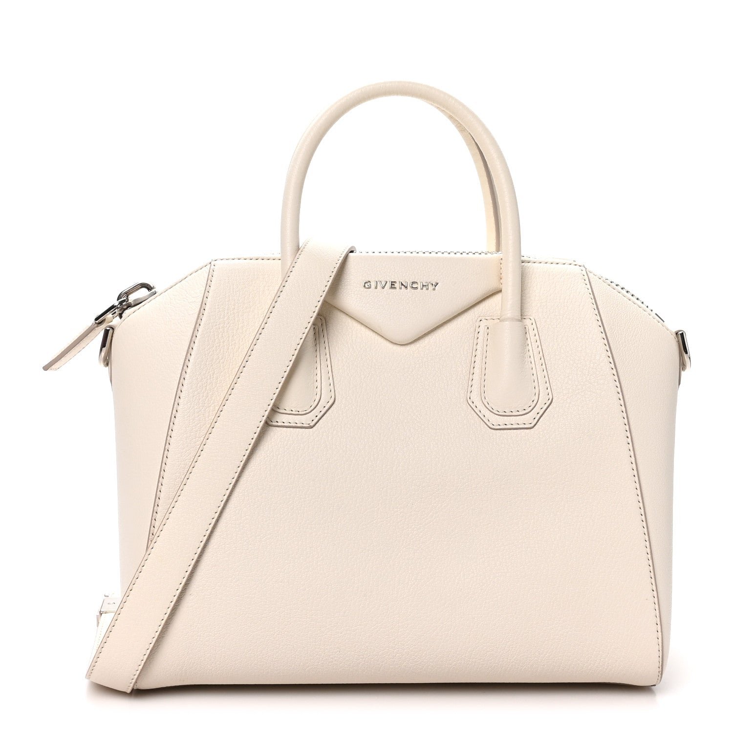 Givenchy Givenchy Sugar Goatskin Small Antigona Off White