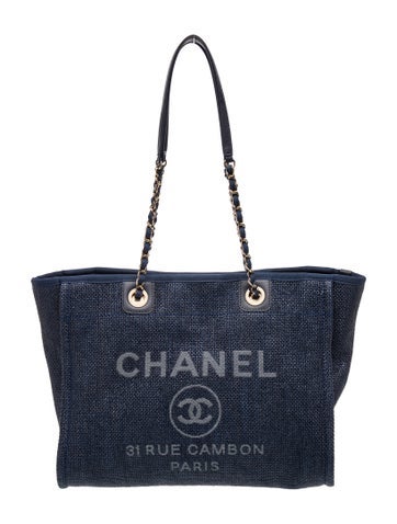 Small Raffia Deauville Tote