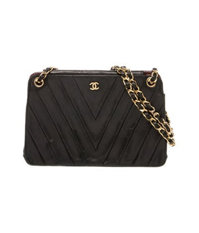 Chanel Vintage Chevron Accordion Bag