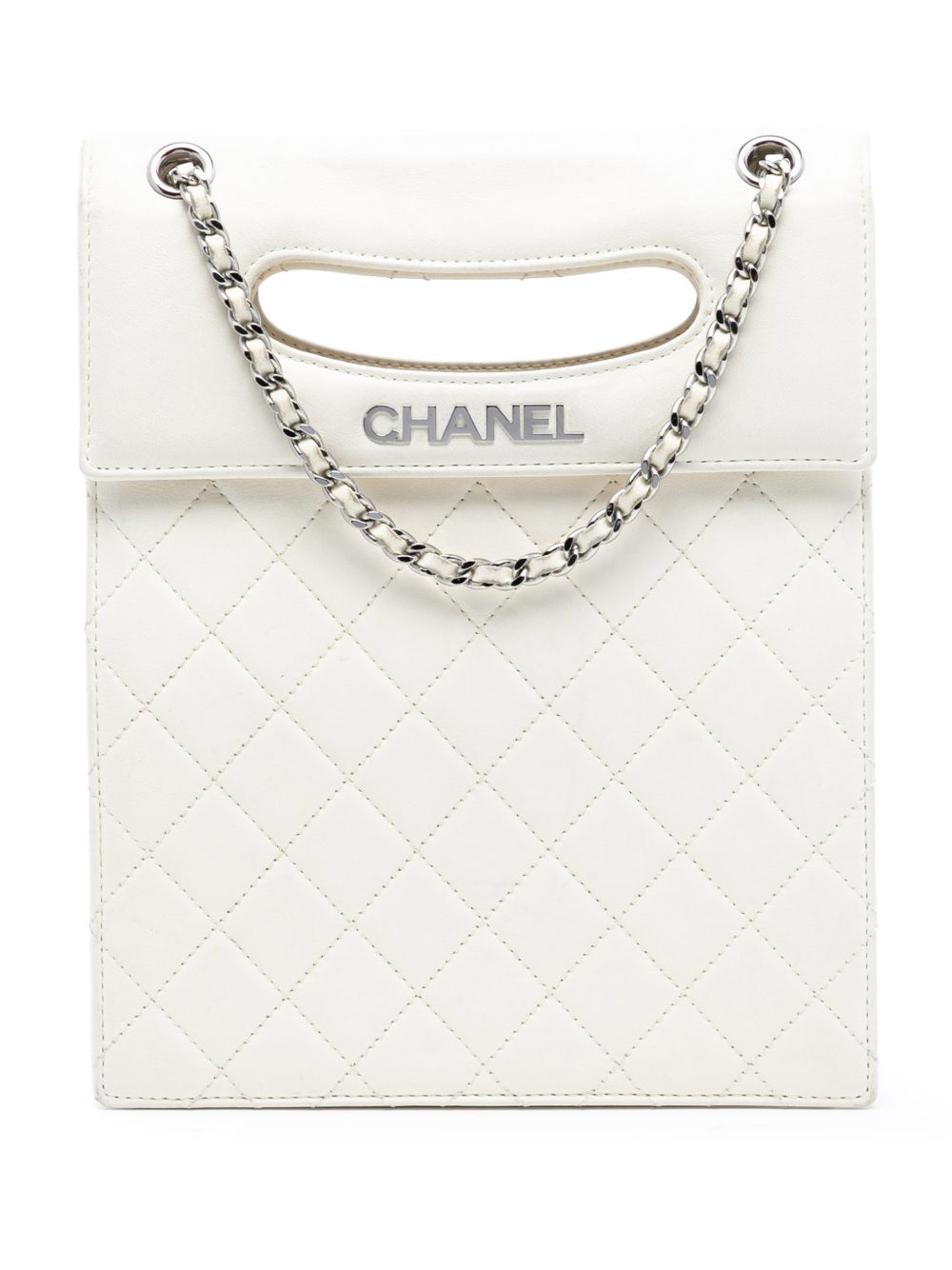 2014 Quilted Lambskin Delivery Cutout Handle Bag satchel