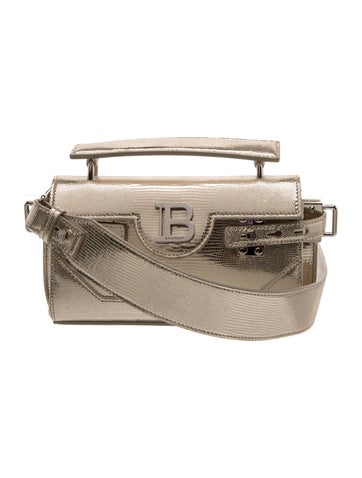 Balmain Leather B-Buzz Crossbody Bag 19