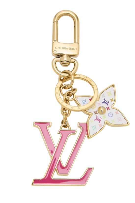 Takashi Murakami x Louis Vuitton White Multicolore Iconic Key Holder
