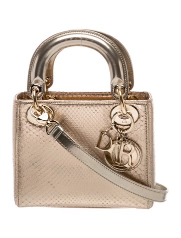 Snakeskin Lady Dior Mini