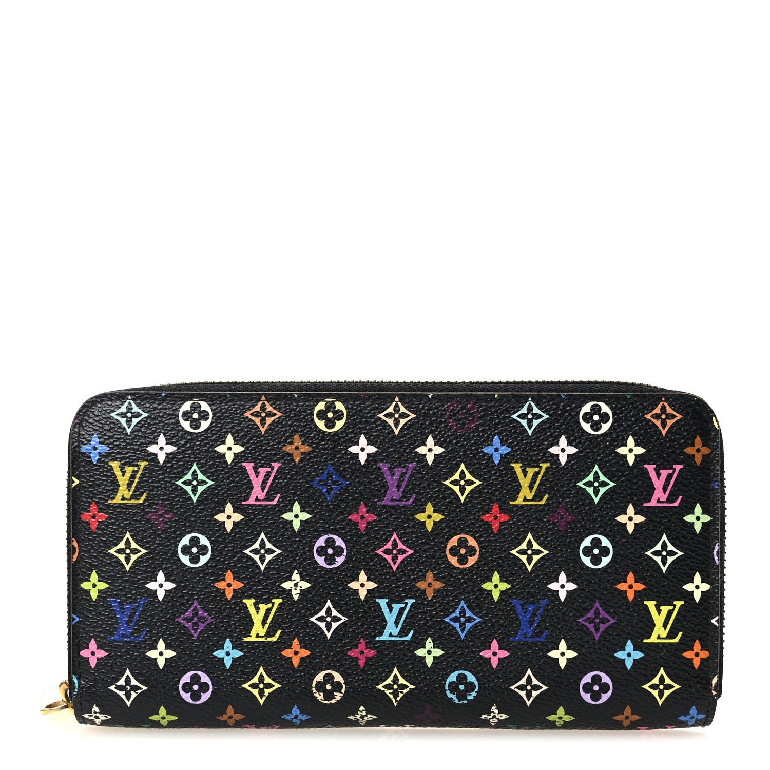 Louis Vuitton Monogram Multicolor Zippy Wallet Black Grenade