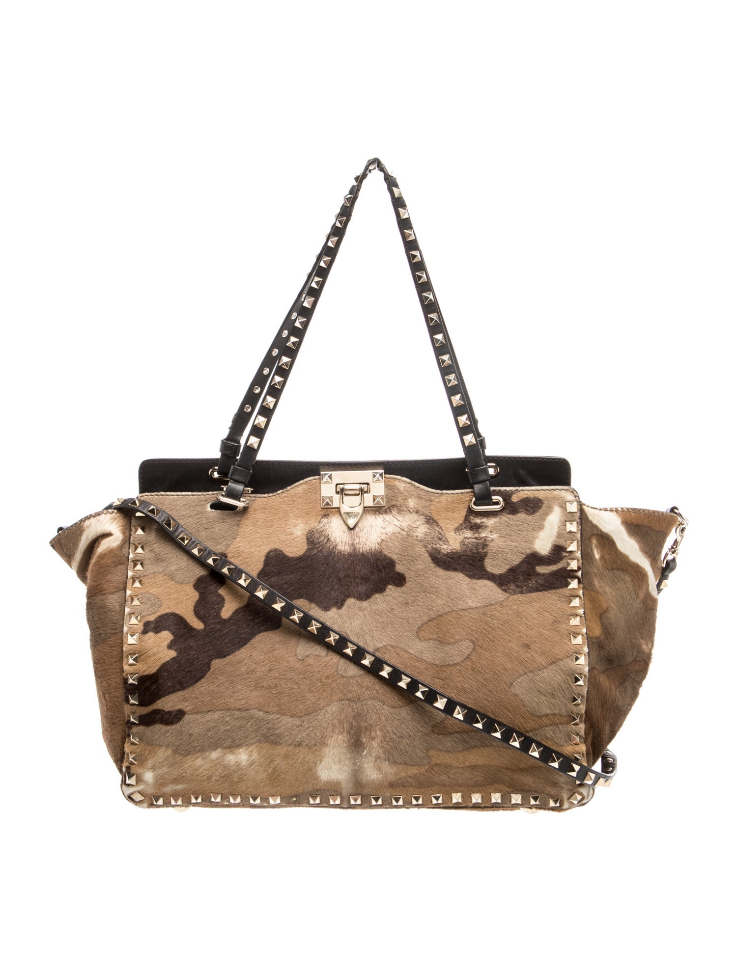 Rockstud Top Handle Bag