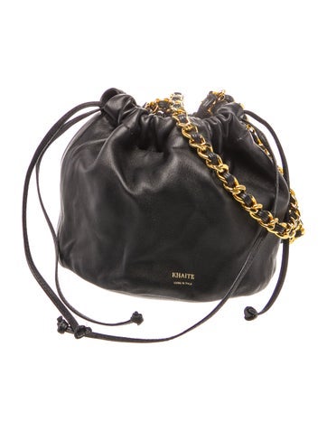 Leather Aria Bucket Bag Small