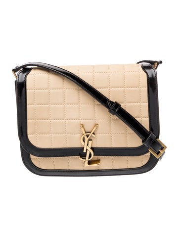 Leather Solferino Quilted Suede Small