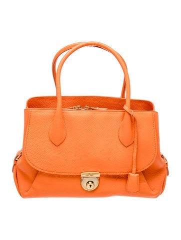 Leather Top Handle Bag