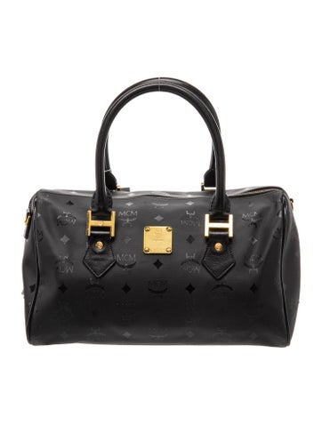 MCM Visetos Top Handle Bag Medium