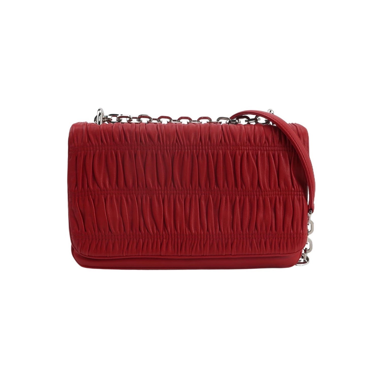 Vitello Leather Chain Flap