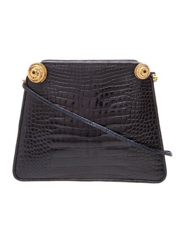 Judith Leiber Crocodile Shoulder Bag