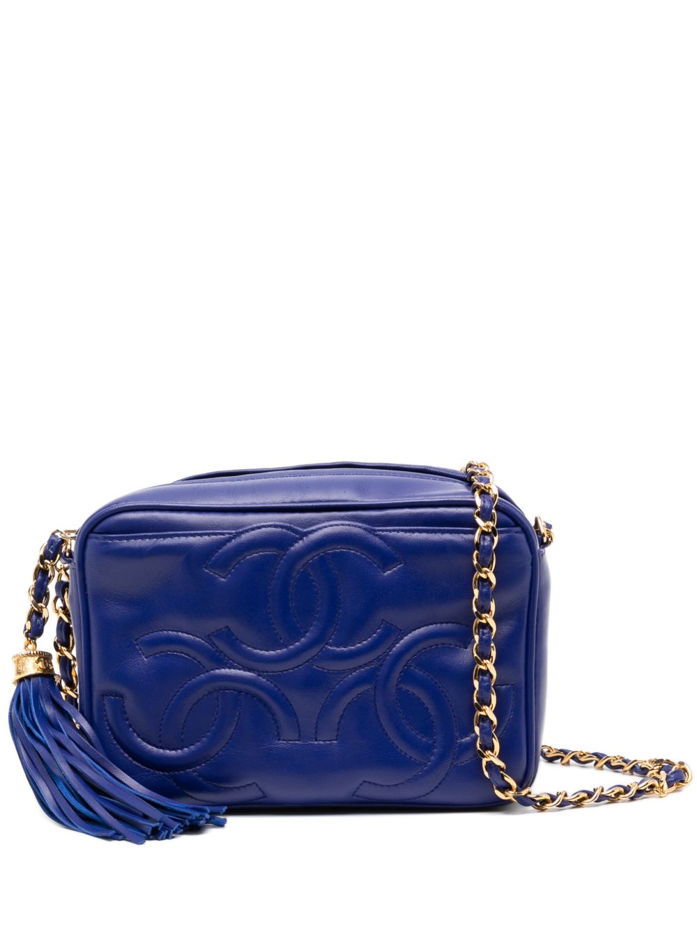 Triple CC Mini Tassel Crossbody Shoulder Bag