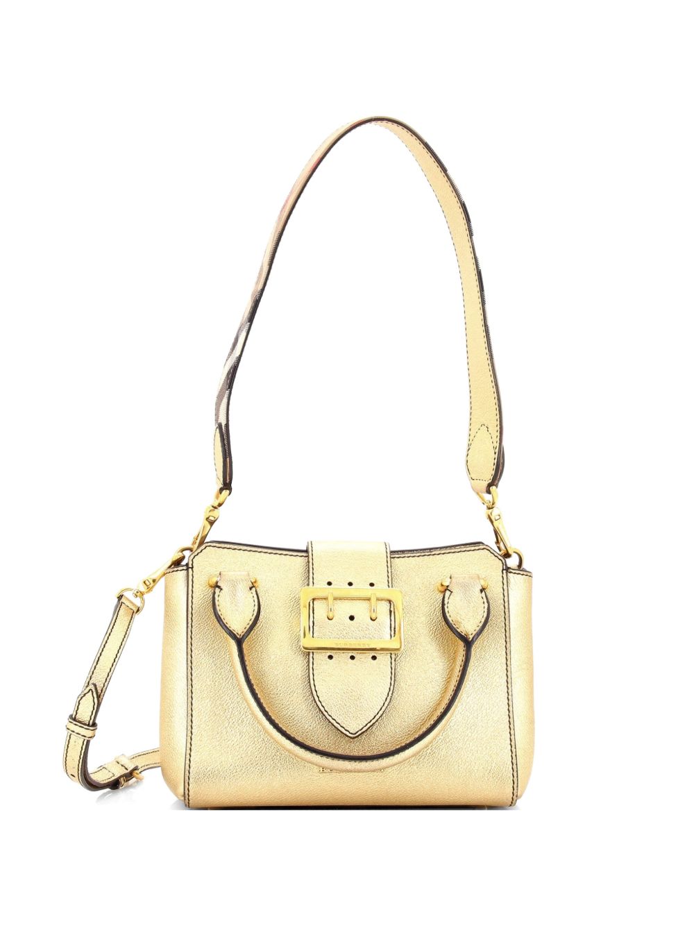Buckle Leather Small tote bag