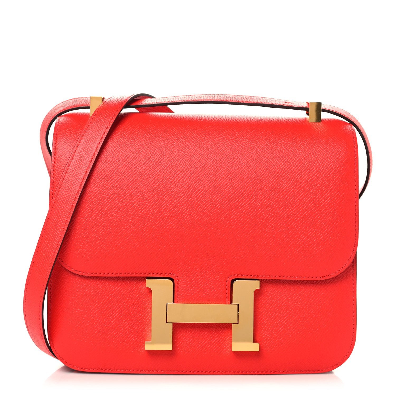 Hermes Epsom Constance 24 Rouge Casaque