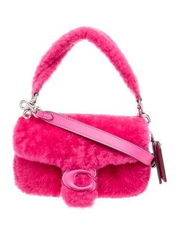 Shearling Top Handle Bag