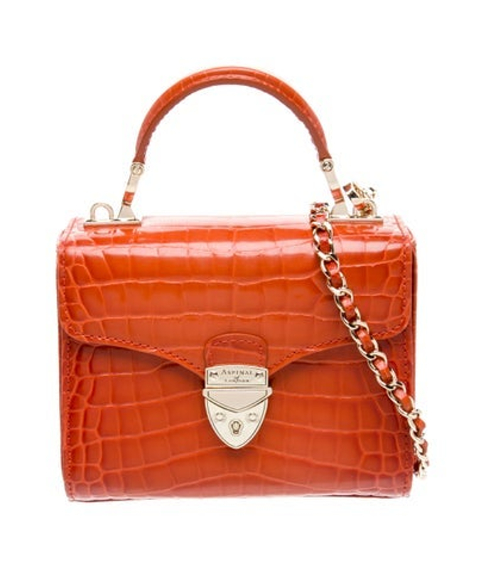 Aspinal of London Of London Embossed Leather Shoulder Bag