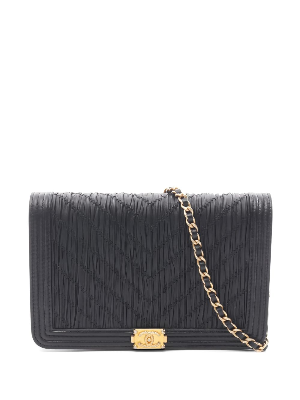 2018 Boy Chanel chain leather shoulder bag