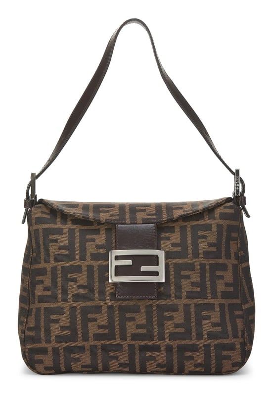 Brown Zucca Canvas Shoulder Bag