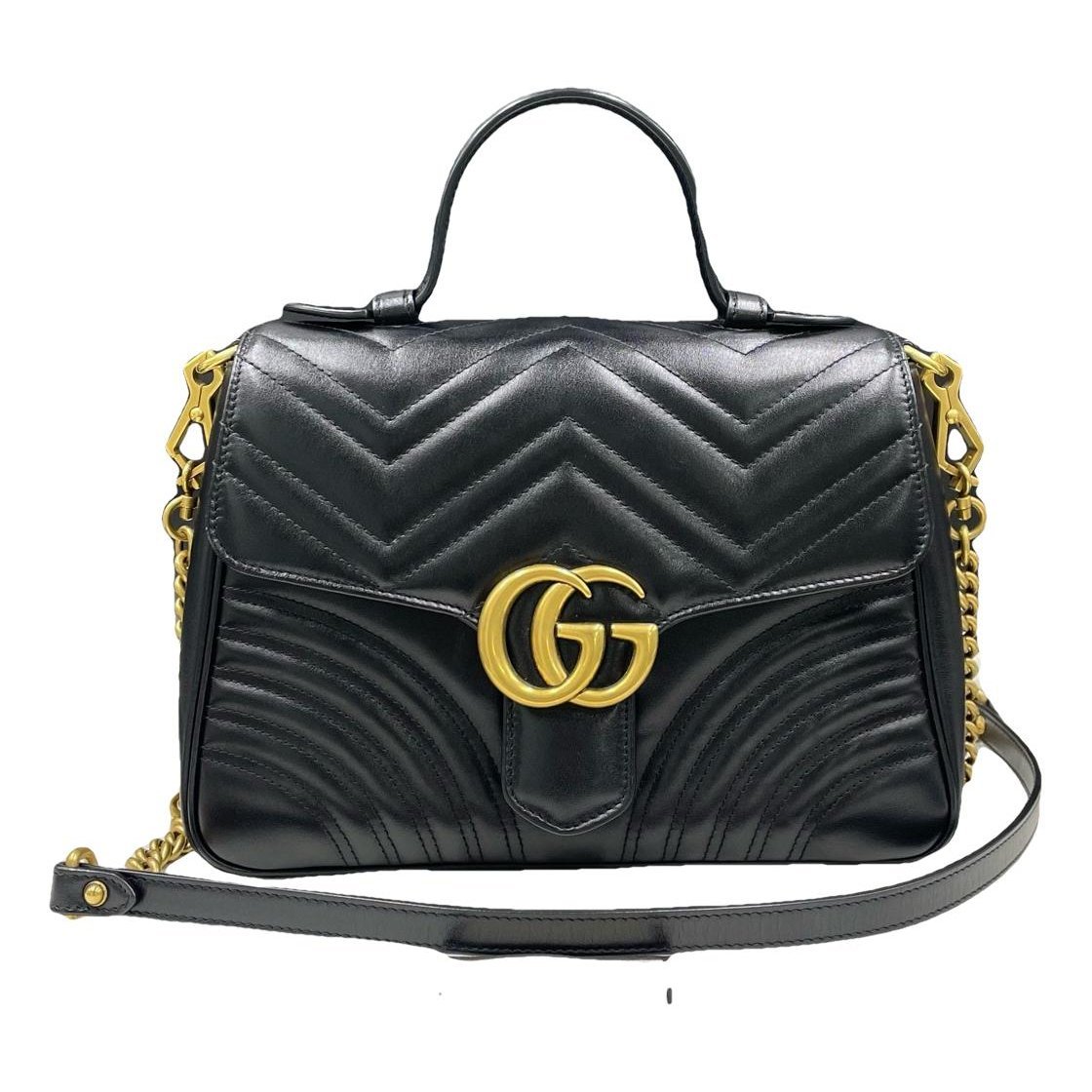 GG Marmont Flap leather handbag