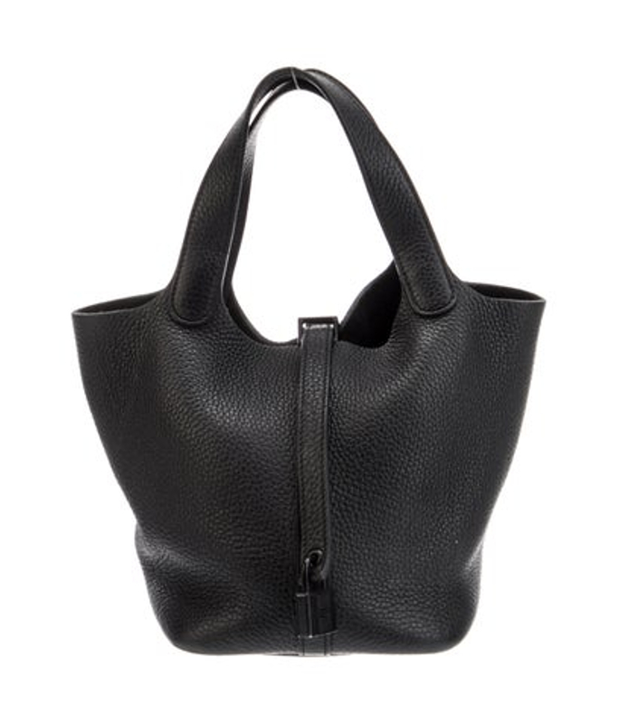 Hermes Clemence Monochrome Picotin Lock 18