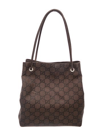GG Canvas Bucket Bag Vintage