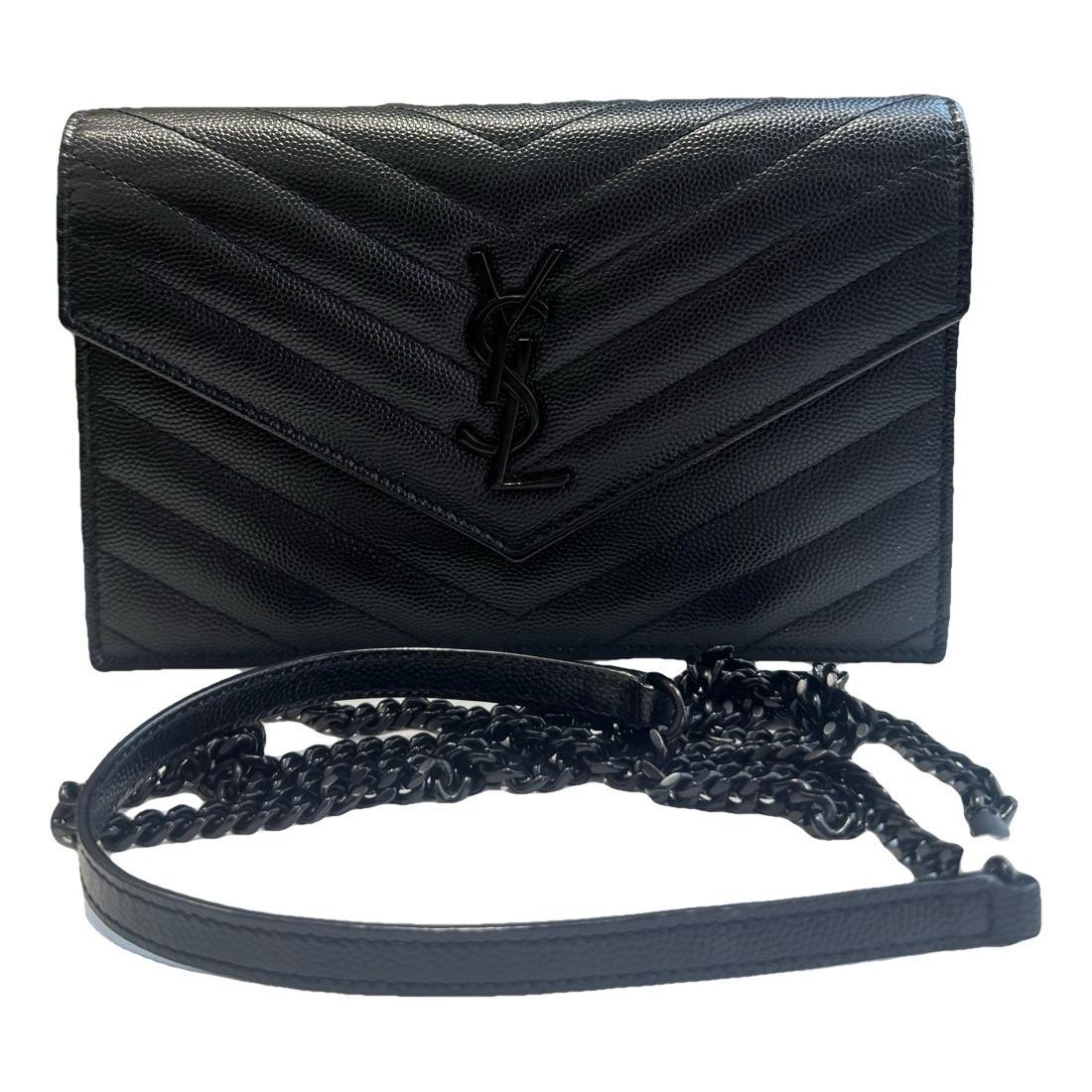 Portefeuille enveloppe leather handbag