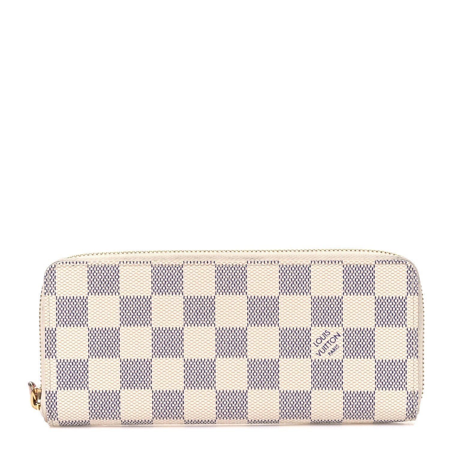 Louis Vuitton Damier Azur Clemence Wallet Rose Ballerine