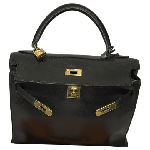 Hermes Kelly 32 Handbag Black 1960