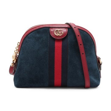 Suede Ophidia Small Shoulder Bag