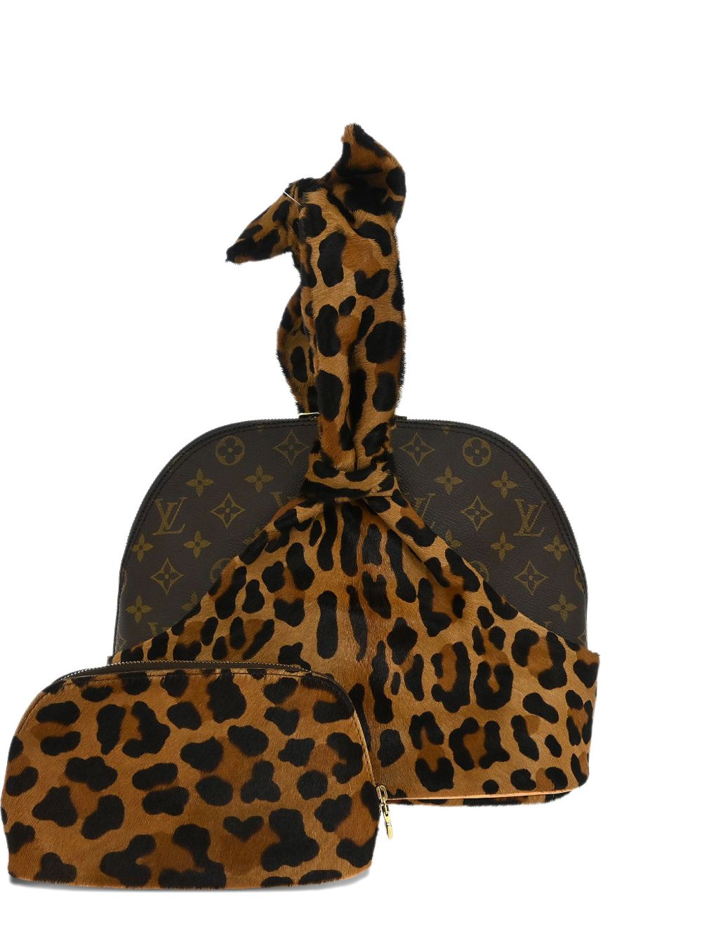 Louis Vuitton 1996 Azzedine Alaia Alma leopard-print tote bag